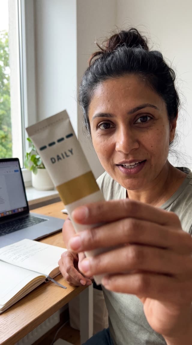Kunde im Homeoffice mit DAILY HEIST Stick